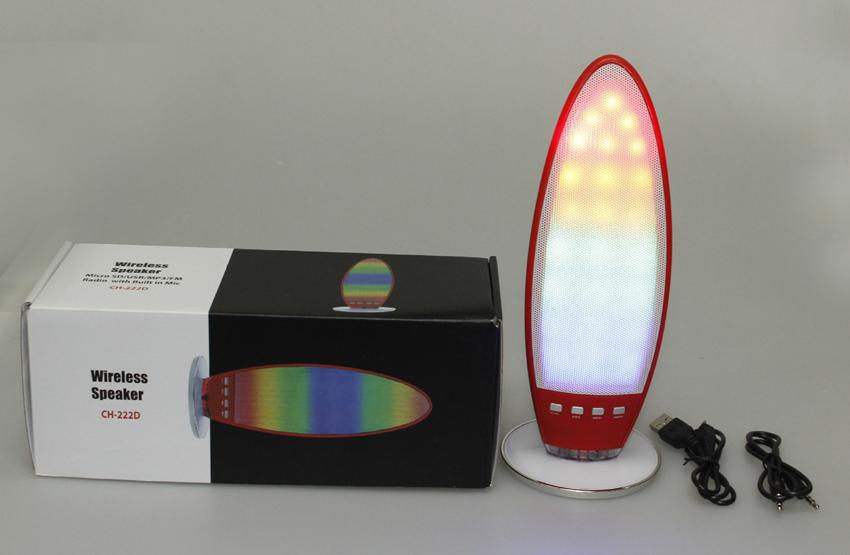 Wireless Mini Colorful LED Bluetooth Speaker CH-222D Rechargeable