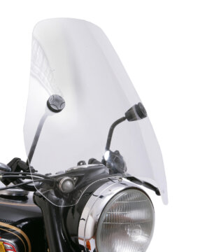 Windshield complete with fixing kit, small, universal
