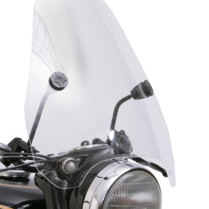 Windshield complete with fixing kit, small, universal